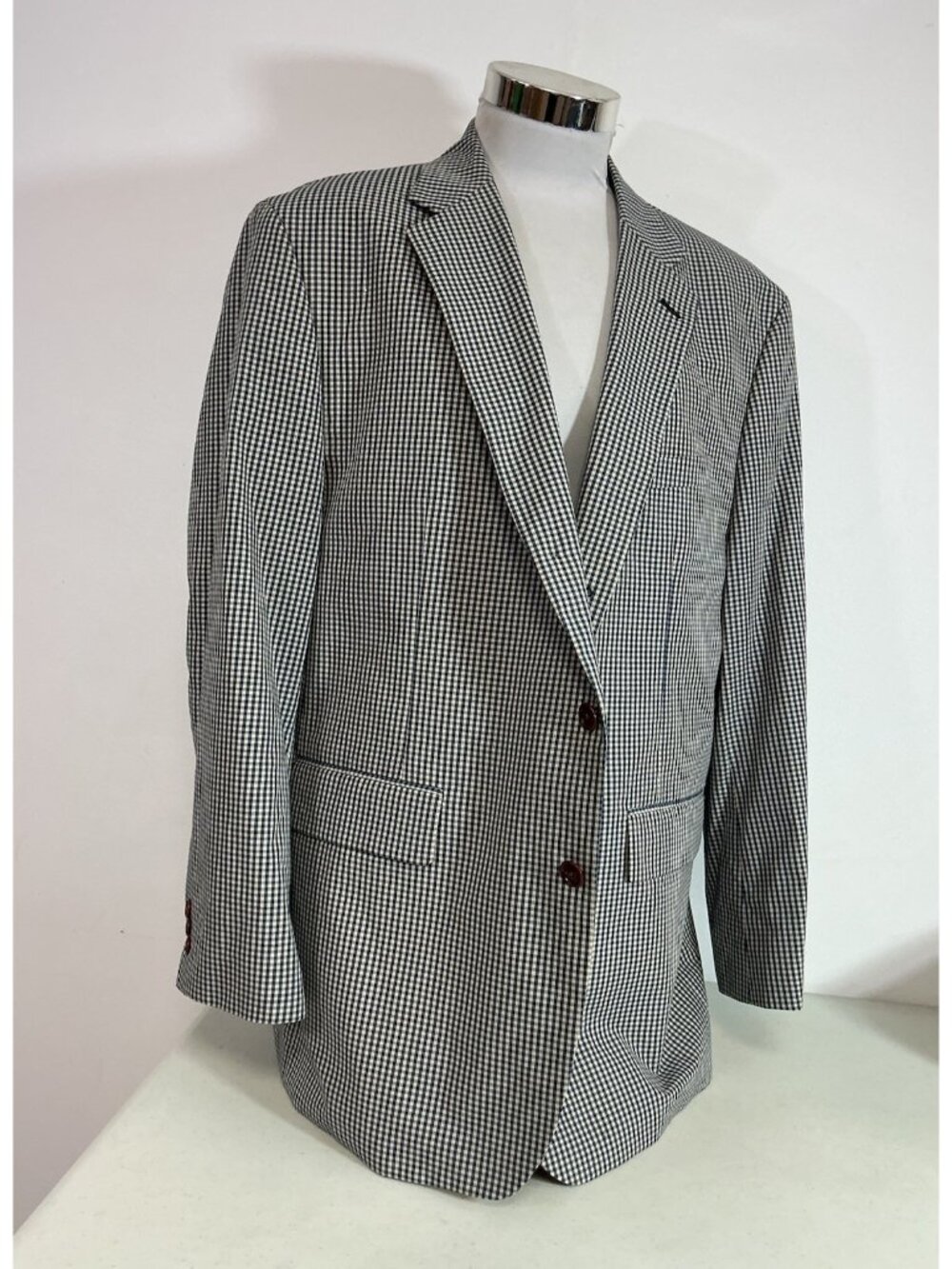 Orvis Plaid Blazer Coat Preppy Jacket Mens XL